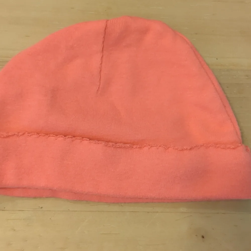Carter's baby girl hats size 0-3 months light pink and coral color 100% cotton